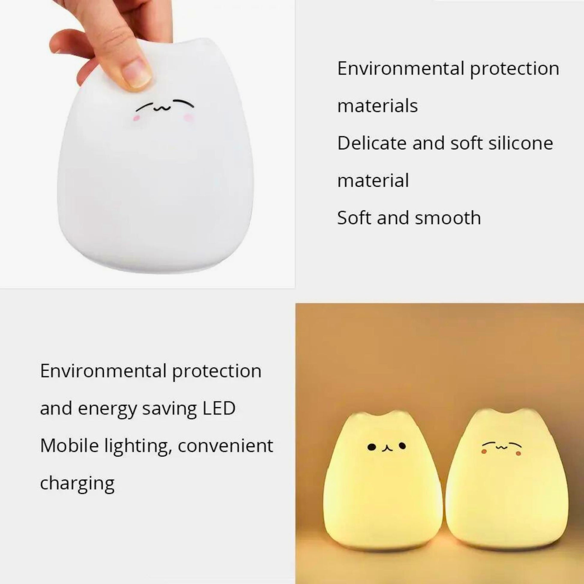 Cute cat lamp environmental protection