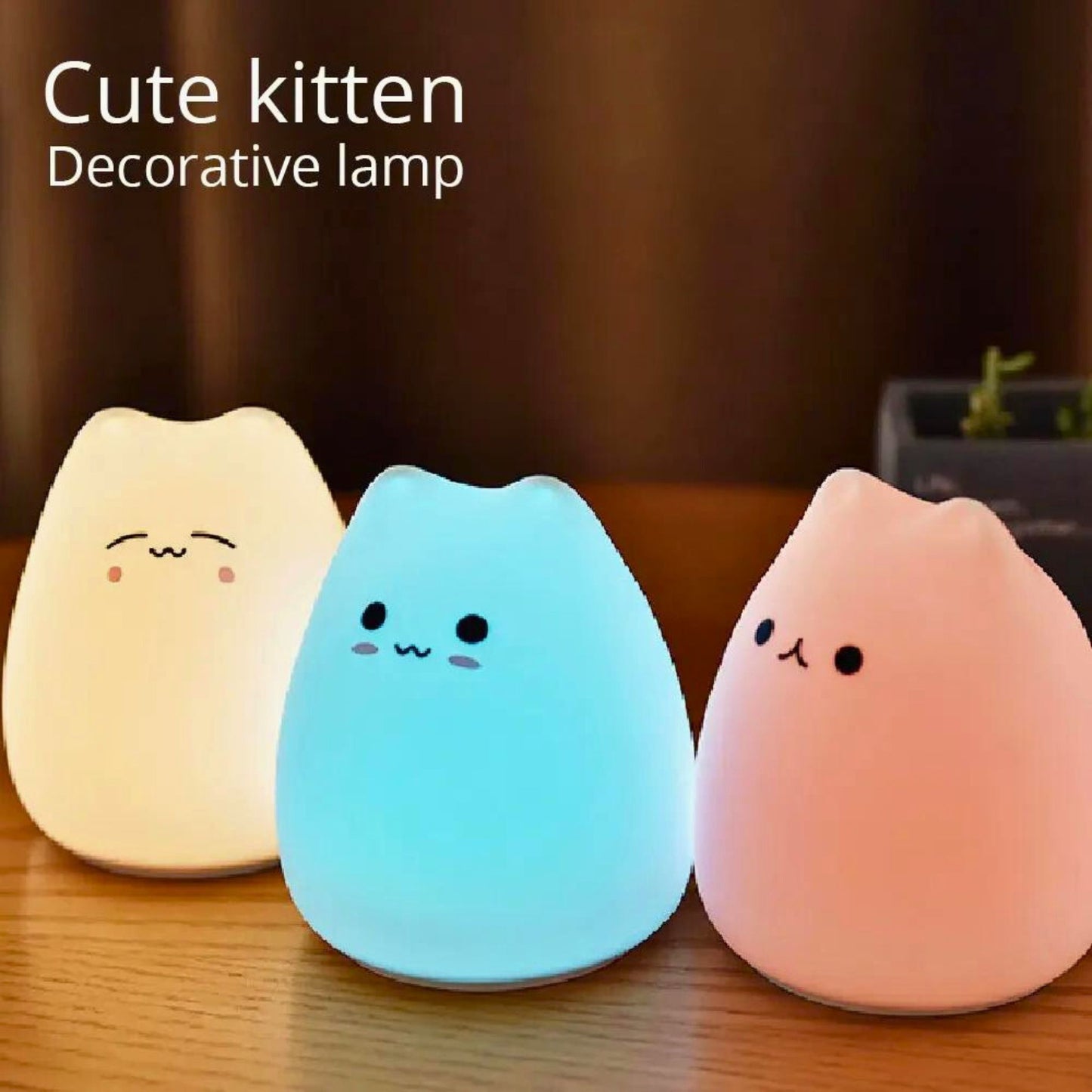 Cute cat lamp decorative lamp