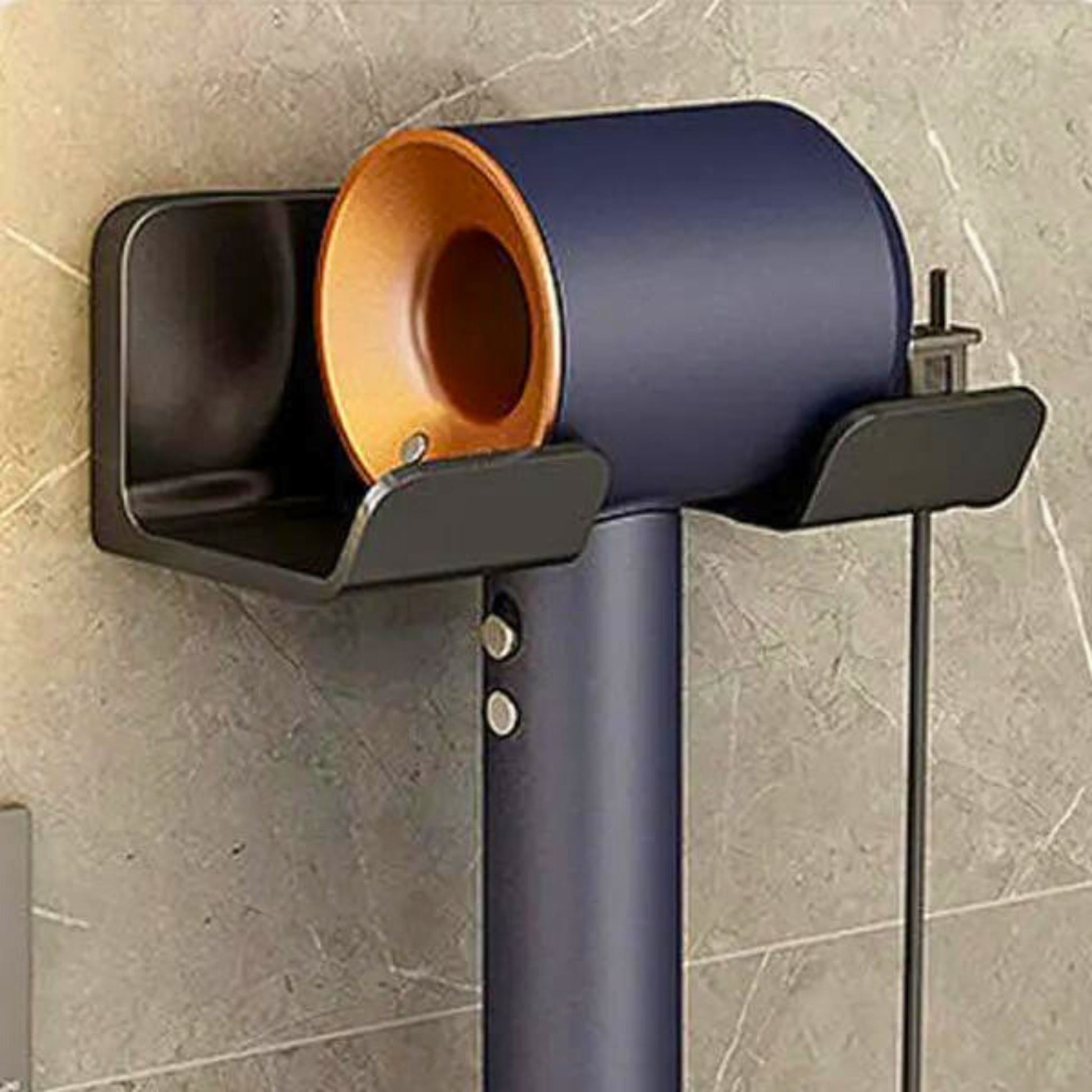 hair dryer holder black