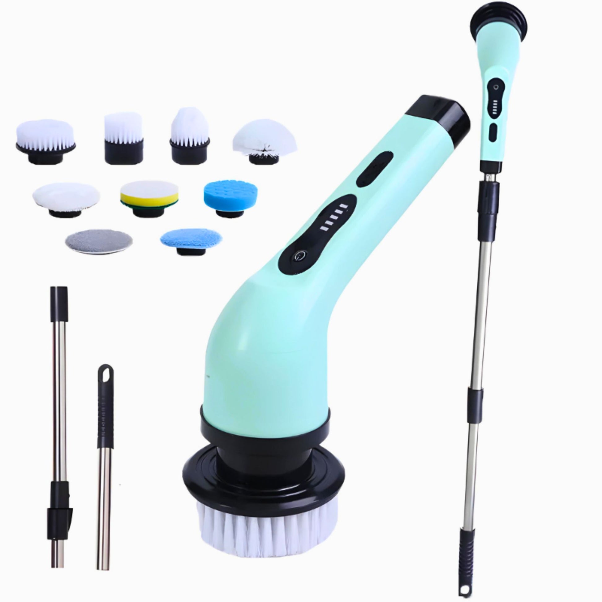 Electric cleaning brush set