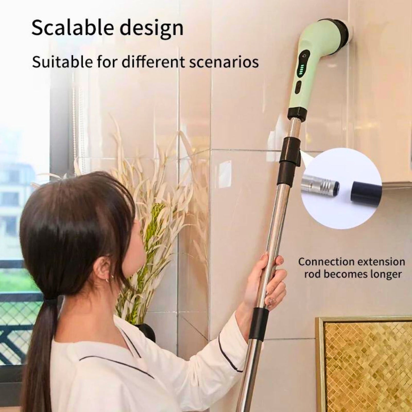 Electric cleaning brush scalable design