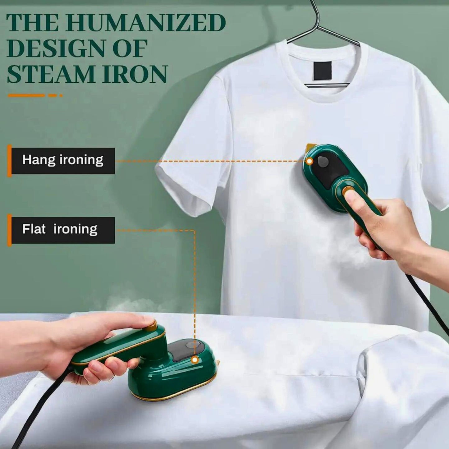 Mini Iron hang ironing and flat ironing