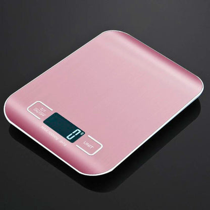 Rechargeable kitchen scale pink