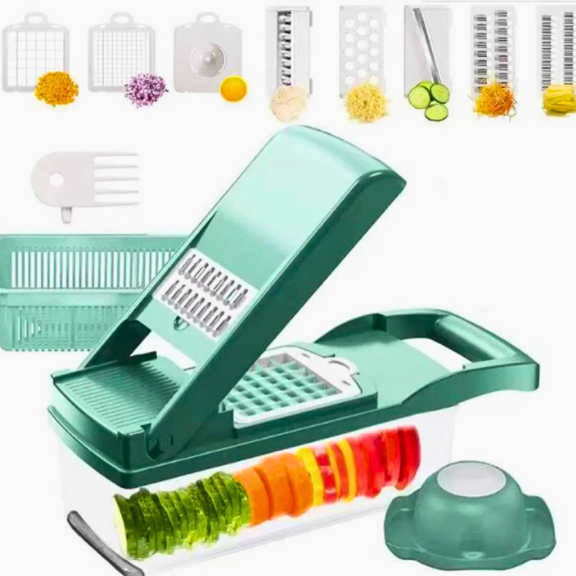 Vegetable chopper multiple parts